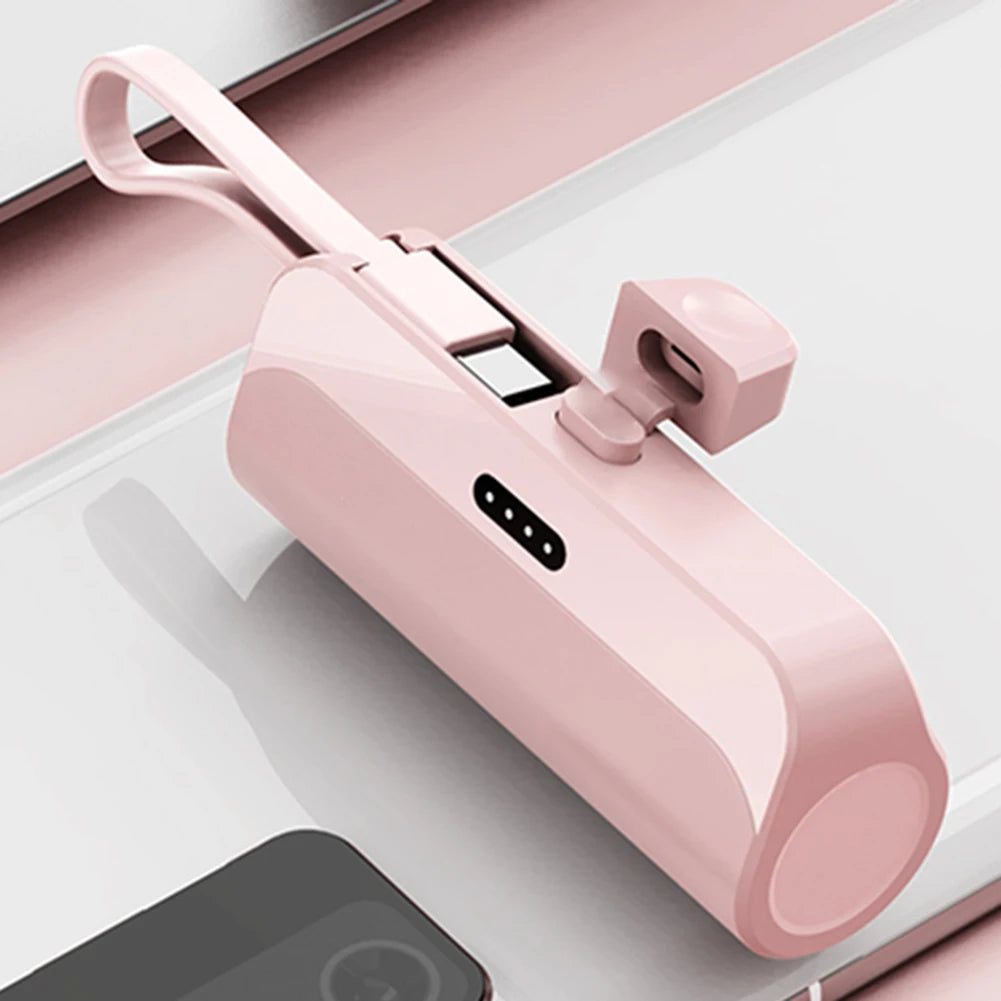 Mini Power Bank 5000mAh Portable Mobile Phone Charger External Battery Power Bank Plug Play For iPhone Samsung Xiaomi Power Bank