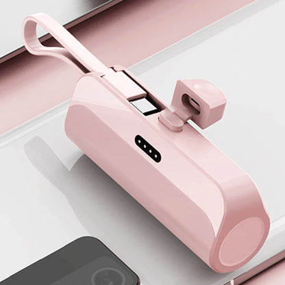 Mini Power Bank 5000mAh Portable Mobile Phone Charger External Battery Power Bank Plug Play For iPhone Samsung Xiaomi Power Bank