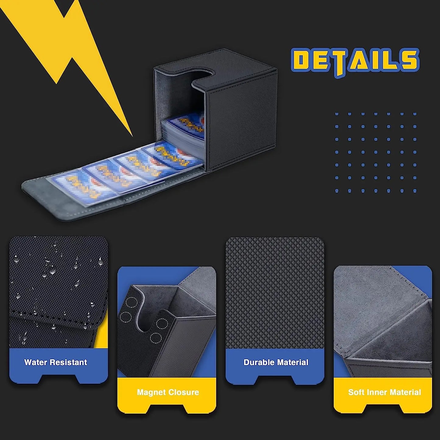 Card Deck Box is an card box used for commander display, which can accommodate over 80 single card transaction cards. It is