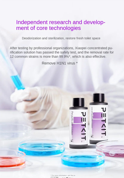 PETKIT Pad Cat Litter Box Special Purification Concentrated Liquid Sterilization Deodorant Pear Flower Fragrance Liquid Cleaning