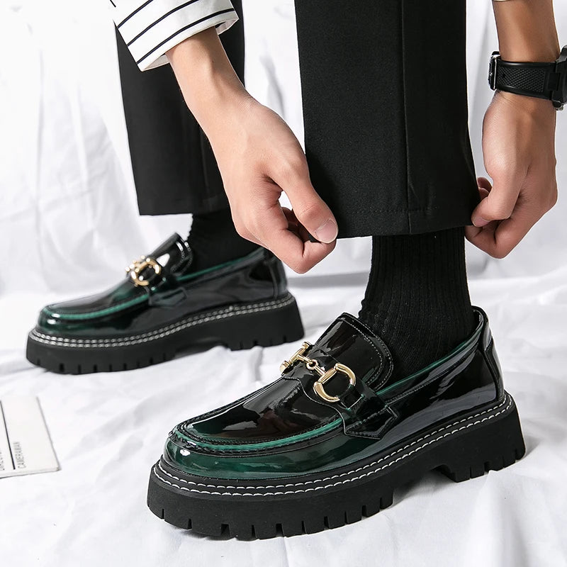 Men's Leather Shoes Casual Heightened Business Shoes Ultra-Light Comfortable Fashion Sports Heightening Leather Shoes KN-WJZ-336