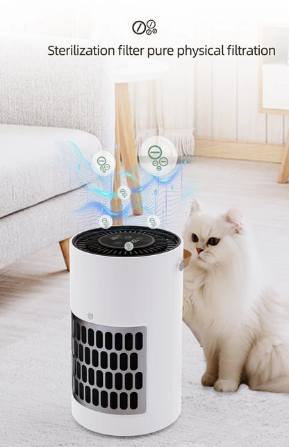 Pet air Purifier for cats and dogs Hair in bedroom hoe ca in Bedroom hoe Cabinet True HEPA Filter Filtration System Cleaner Odor
