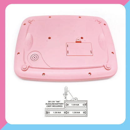 Educational Learning Computer for Kids 3+, Interactive Touchscreen Games, Portable Study Machine with ABCs/Numbers, Birthday Gif