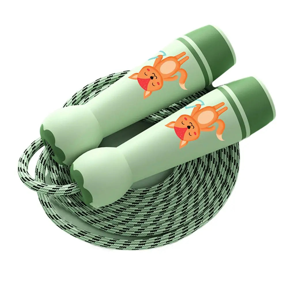 Lovely Adjustable Child Jumping Rope Fillet Design Cotton Rope Skipping Ropes Colourful Lovely Kids Jump Rope Sport Fitness