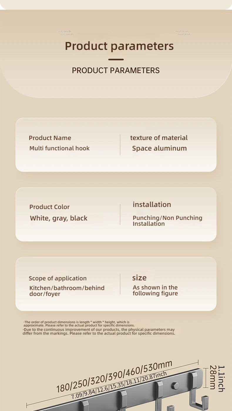 Hooks Over The Door 6 Hooks Clothes Coat Hat Towal Hanger Bathroom Organizer Rack By Hanger Holder Home Kitchen Accessories