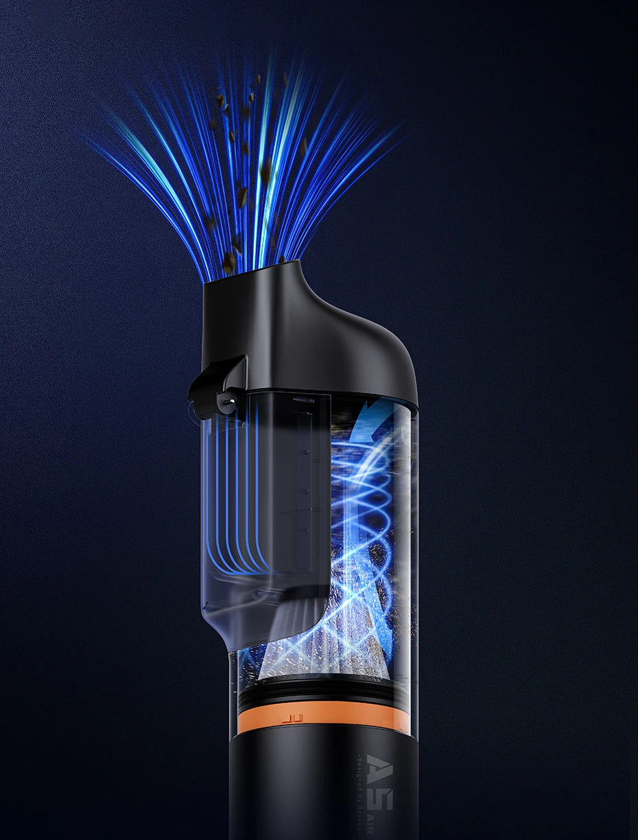 Baseus A5 Air Car Vacuum Cleaner 2-in-1 Powerful Wireless Cleaner Strong Suction Handheld Car Cleaning Portable Home Appliance