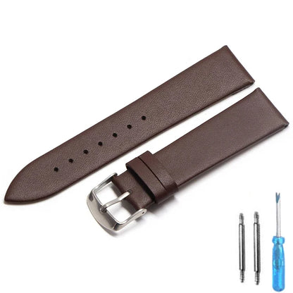 20mm watch band 18mm 20mm 22mm Leather strap thin smooth watch strap belt Suitable Suitable for smartwatches