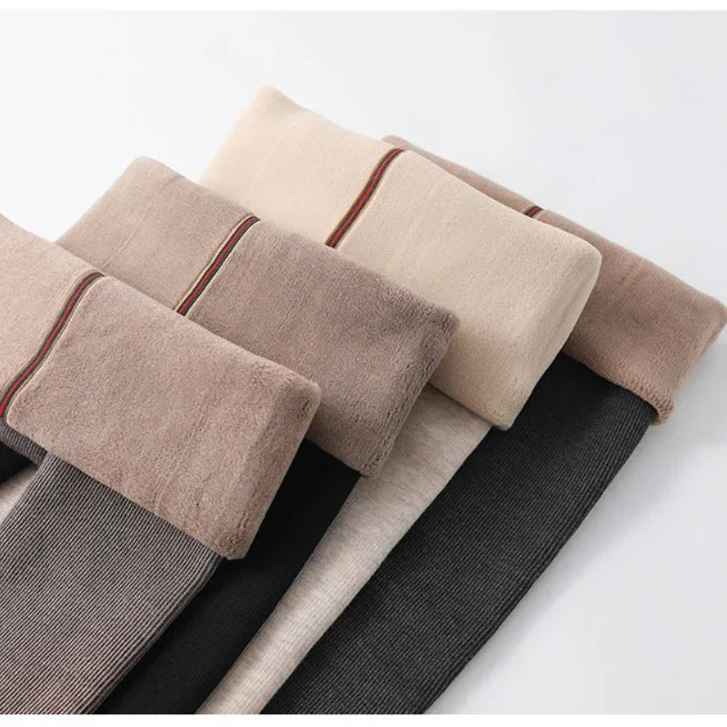 Winter Infant Girls Plus Velvet Pantyhose Children's Leggings Thickening Kids Babys Skinny Pants Snow Keep Warm