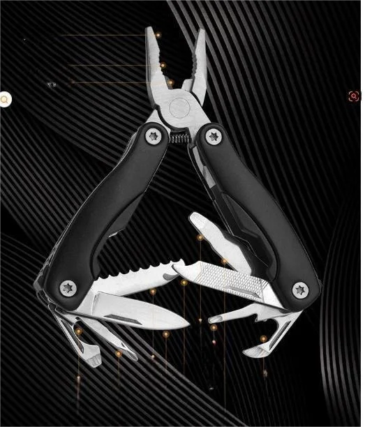 Camping Gear Outdoor Survival Stainless Steel 9 In 1 Portable Multi Tool Plier Camping Accessories Portable