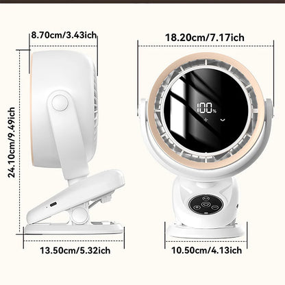 Car Fan Camping Fan 5-Speeds Electric Air Circulator Ceiling Fan Ultra-quiet Clip-on Fan Household Outdoor Cooling Ventilador