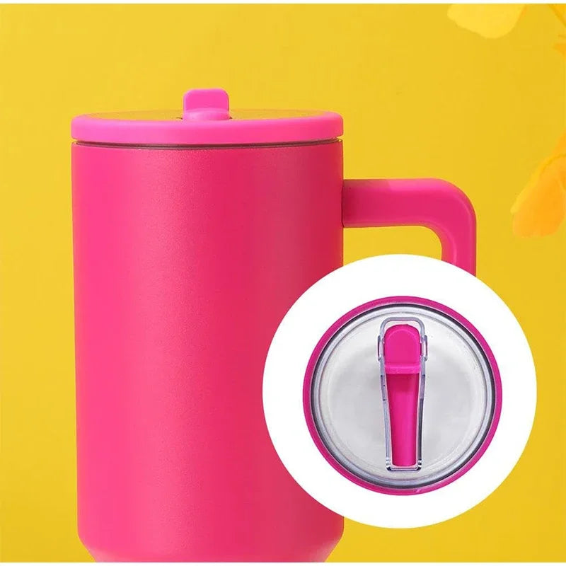 Spill-proof Cup Cover for Stanley 40oz Replaceable Environmental Protection Cup Cover Creative Spiral Straw Cover Cup Accessorie