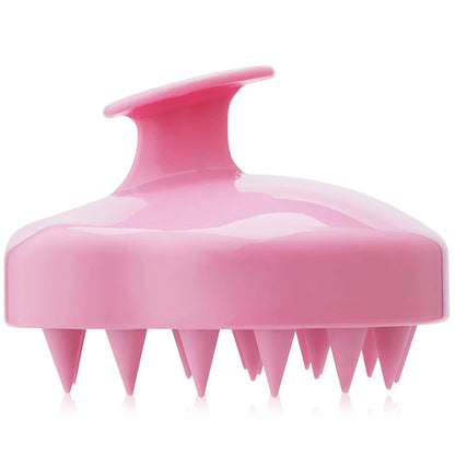 Head Massage Instrument Silicone Hair Scalp Massage Brush Comb Shampoo Hair Washing Comb Magic Handle Brush Spa Massage Brush