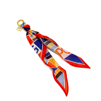 PG Women's Silk Scarf Accessories Temperament Pendant Luggage Accessories Fashionable Street Multi-style Luggage Accessories