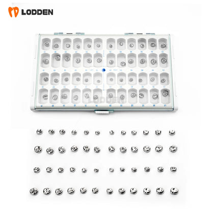 5/48pcs Dental Kids Teeth Crowns Orthodontic Stainless steel Temporary Tooth Crown Individual Model Dentistry  Preformed Tool