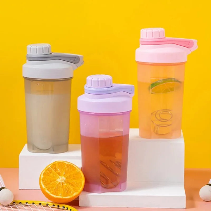 500ML Blender Shaker Bottle with Scale Protein Shakes Leakproof for Powder Workout Gym Sport Mixing Cup Water Bottle