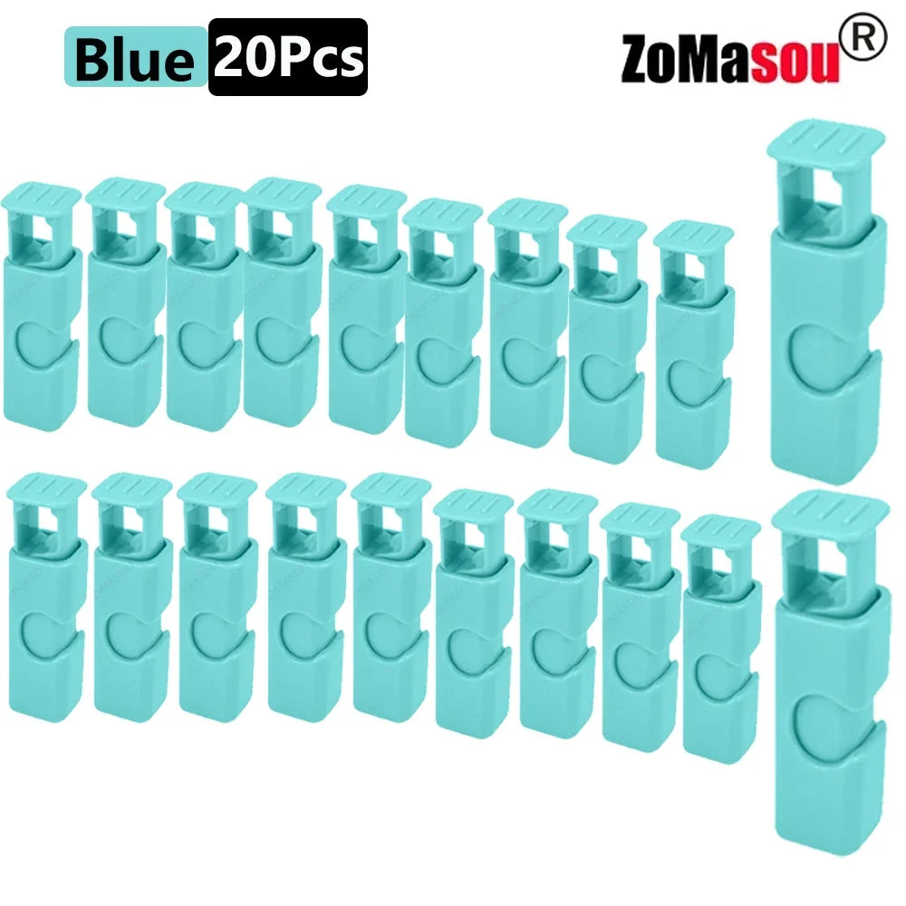 50/1Pcs Reusable Food Sealing Clips Bread Storage Bag Clips For Snack Wrap Bags Spring Clamp Kitchen Organization Sealing Clamp