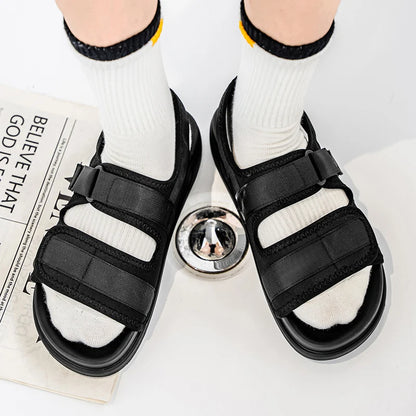 Sandals for men summer breathable cooldown men's outdoor sports leisure soft sole anti slip water wading outdoor beach shoes