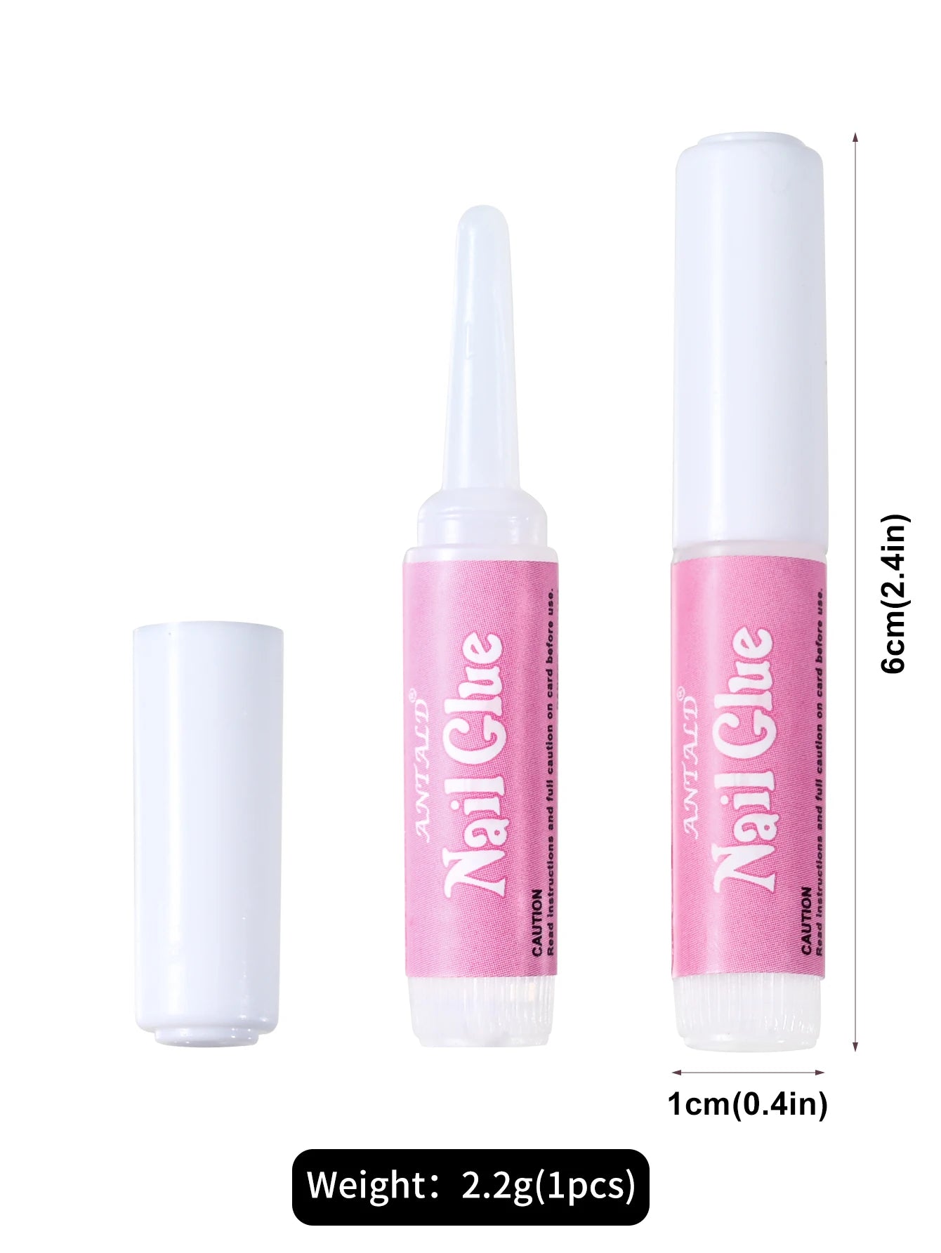 50 PCS Nail Glue for Acrylic Nails,Nail Tip Glue Professional Nail Glue False Nail Tips Glue  Broken Nails Adhesive Super Bond