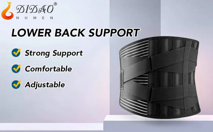 Back Braces Waist Belt Men Women Work Lower Back Pain Relief Breathable Anti-skid Spine Lumbar Support Belt