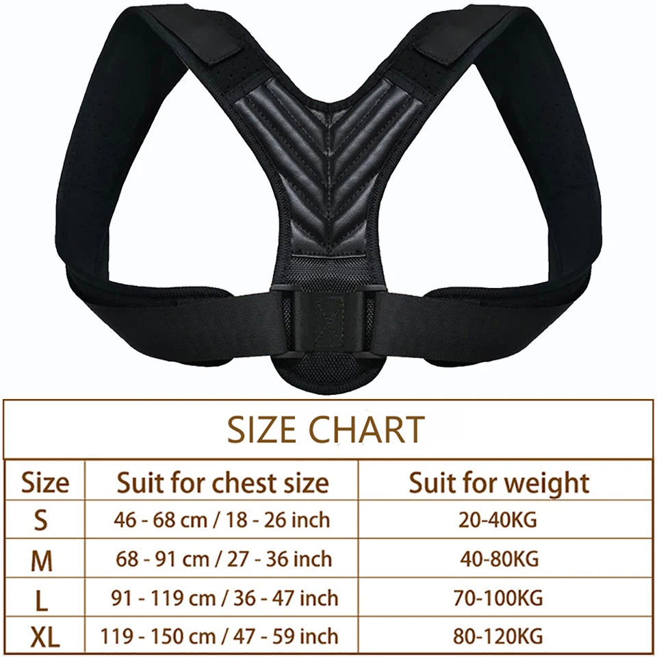 Posture Corrector Back Brace Adjustable Posture Brace for Upper Back Shoulder Pain Relief Posture Trainer Spine Posture Support