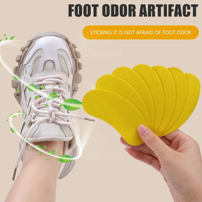 48pcs Shoes Deodorant Sticker Deodorant Foot Odor Deodorants Sneaker Smell Fresh Fruity Aroma Insole Sterilization Sticker Pads