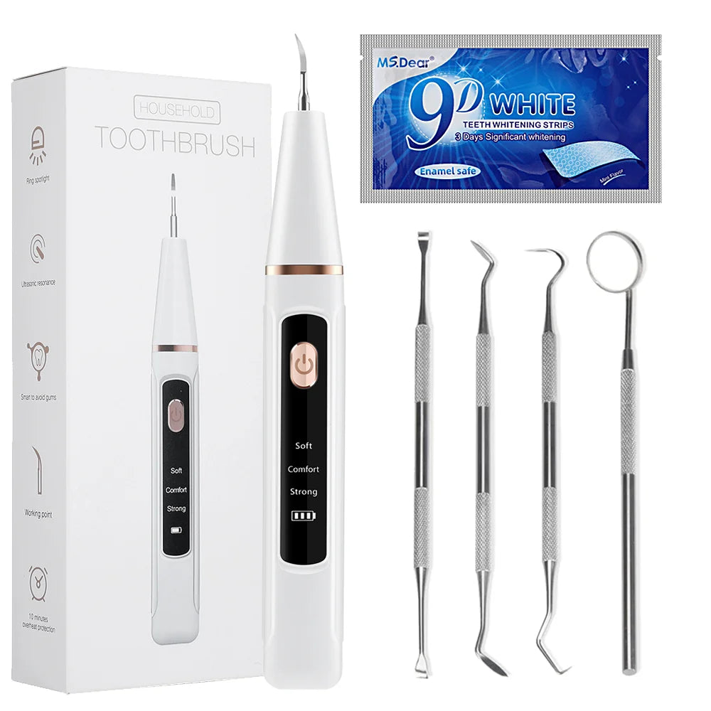 Sonic Electric Teeth Cleaner Ultrasonic Dental Scaler For Teeth Tartar Stain Dental Stone Removal Teeth Whitening Tool