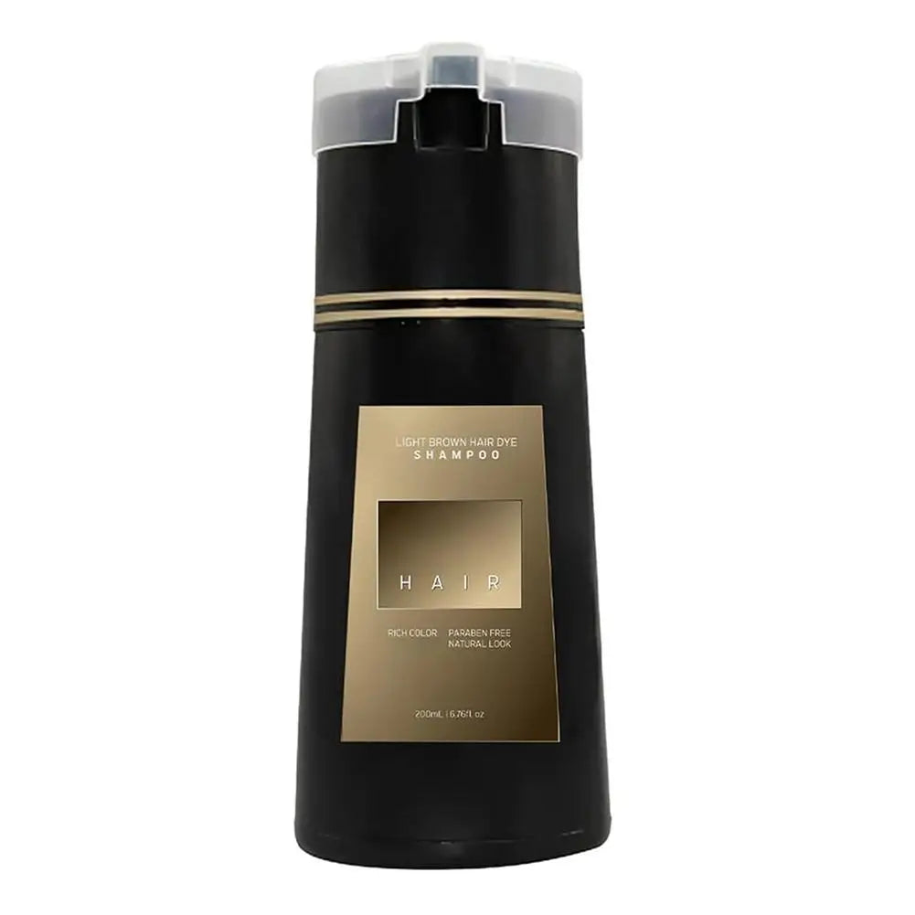 200ML Hair Coloring Shampoo Dye Shampoo For Covering Gray White Shampoo Black Brown Purple Hair Colouring Shampoo Hair Care