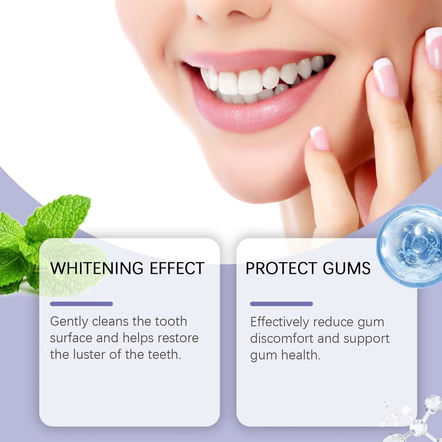 Whitening Tooth Powder Improve Plaque Stain Tartar Removal Deep Cleaning Oral Reduce Bad Breath Lasting Fresh Tooth Care Product