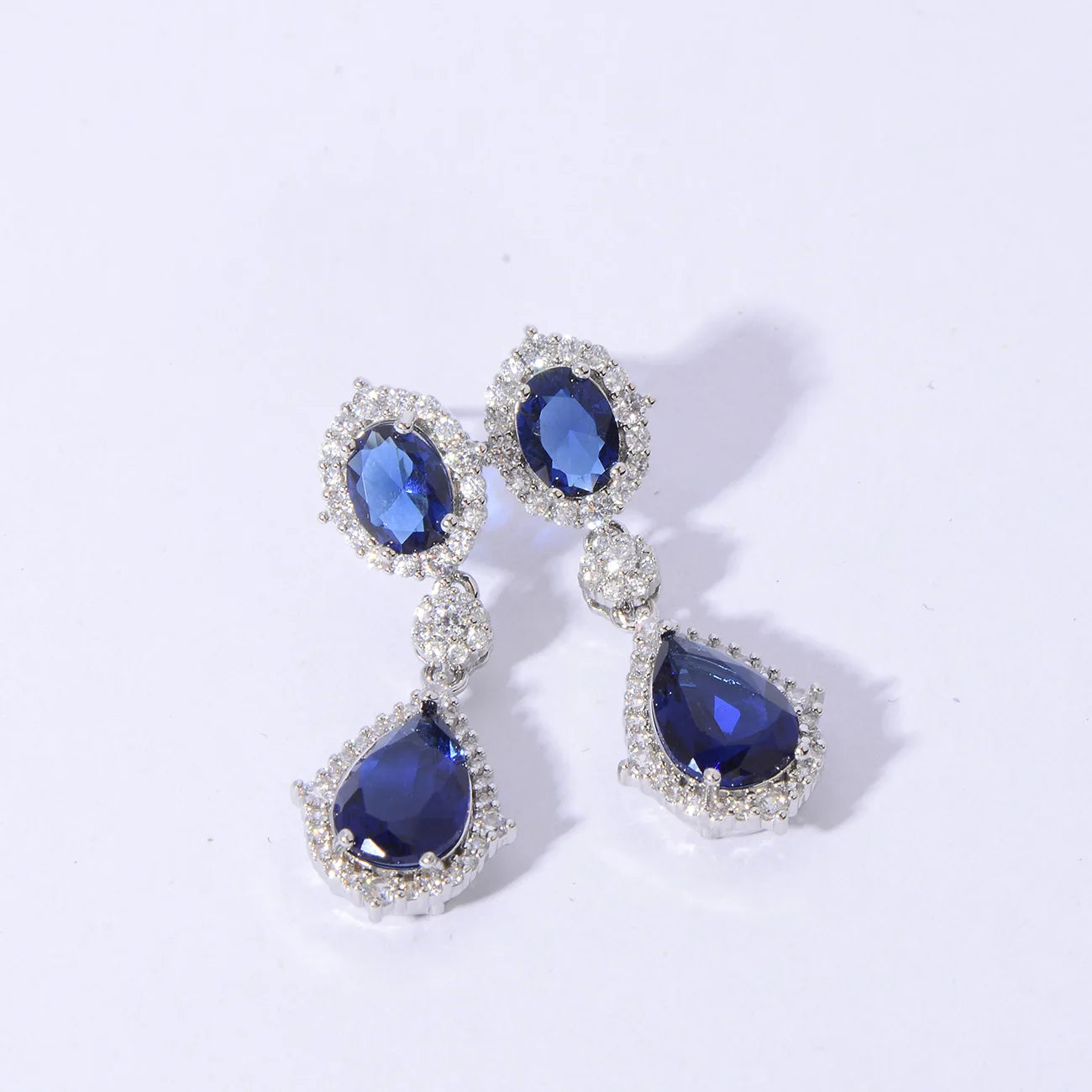 Fashion necklace accessories women's earring Jewelry sets bride's wedding zircon water drop girls earrings for women jewellery