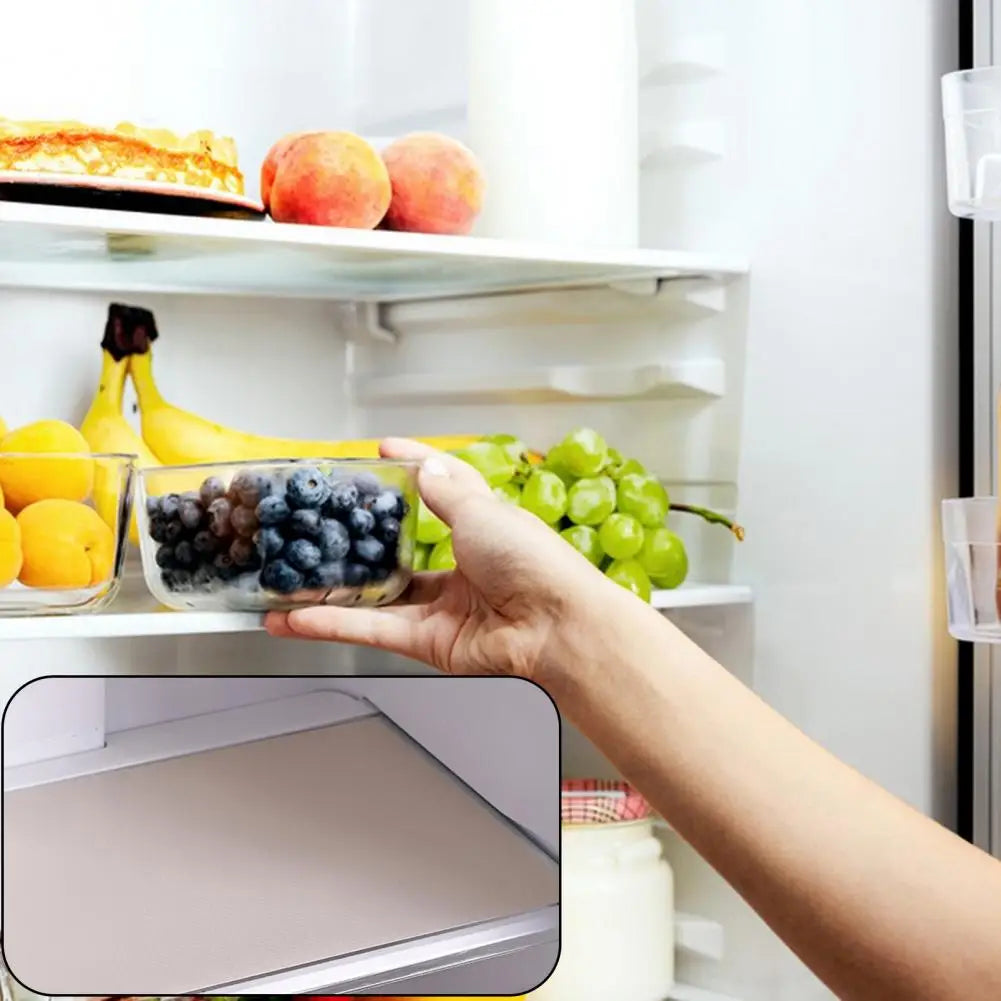 Reusable Fridge Liner Non-slip Refrigerator Shelf Liners Reusable Mats for Kitchen Cabinets Glass Shelves for Kitchen