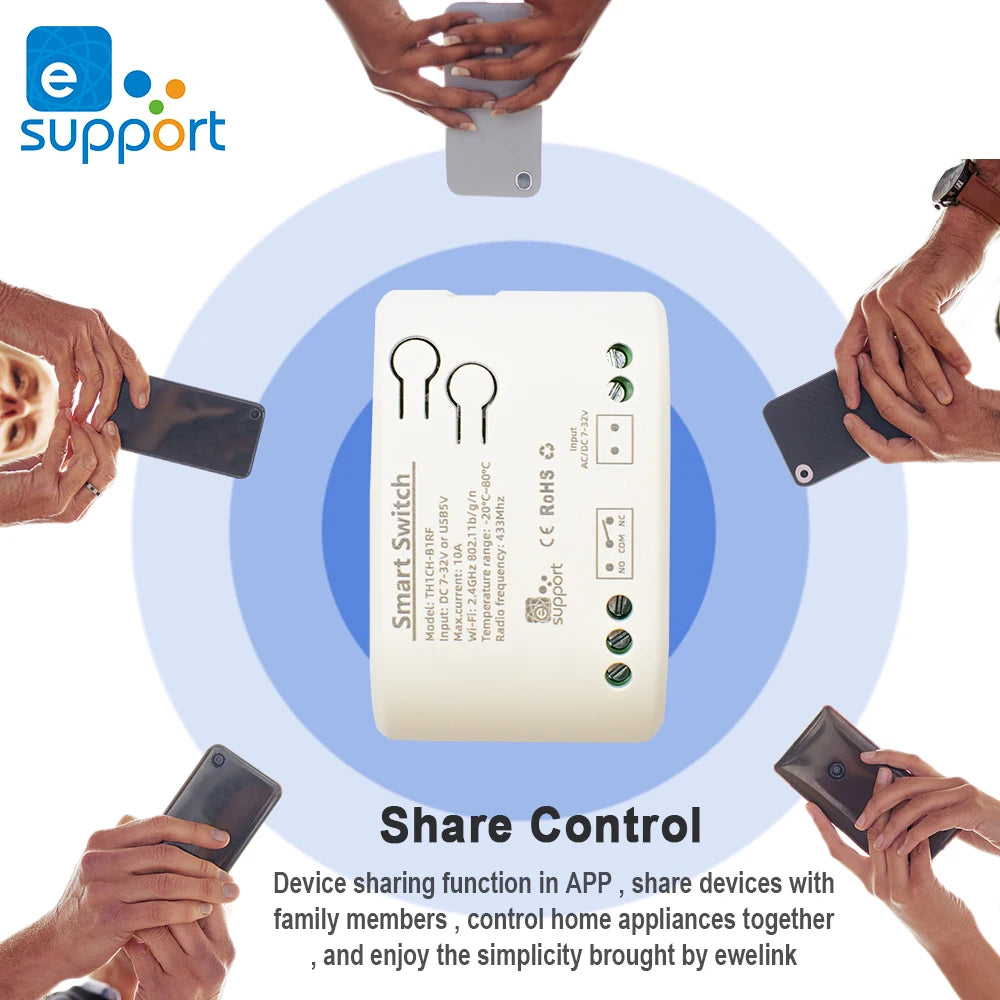 WiFi Smart Temperature Switch Ewelink Controller 2000W Intelligent Thermostat With Energy Consumption Monitor Work With Alexa