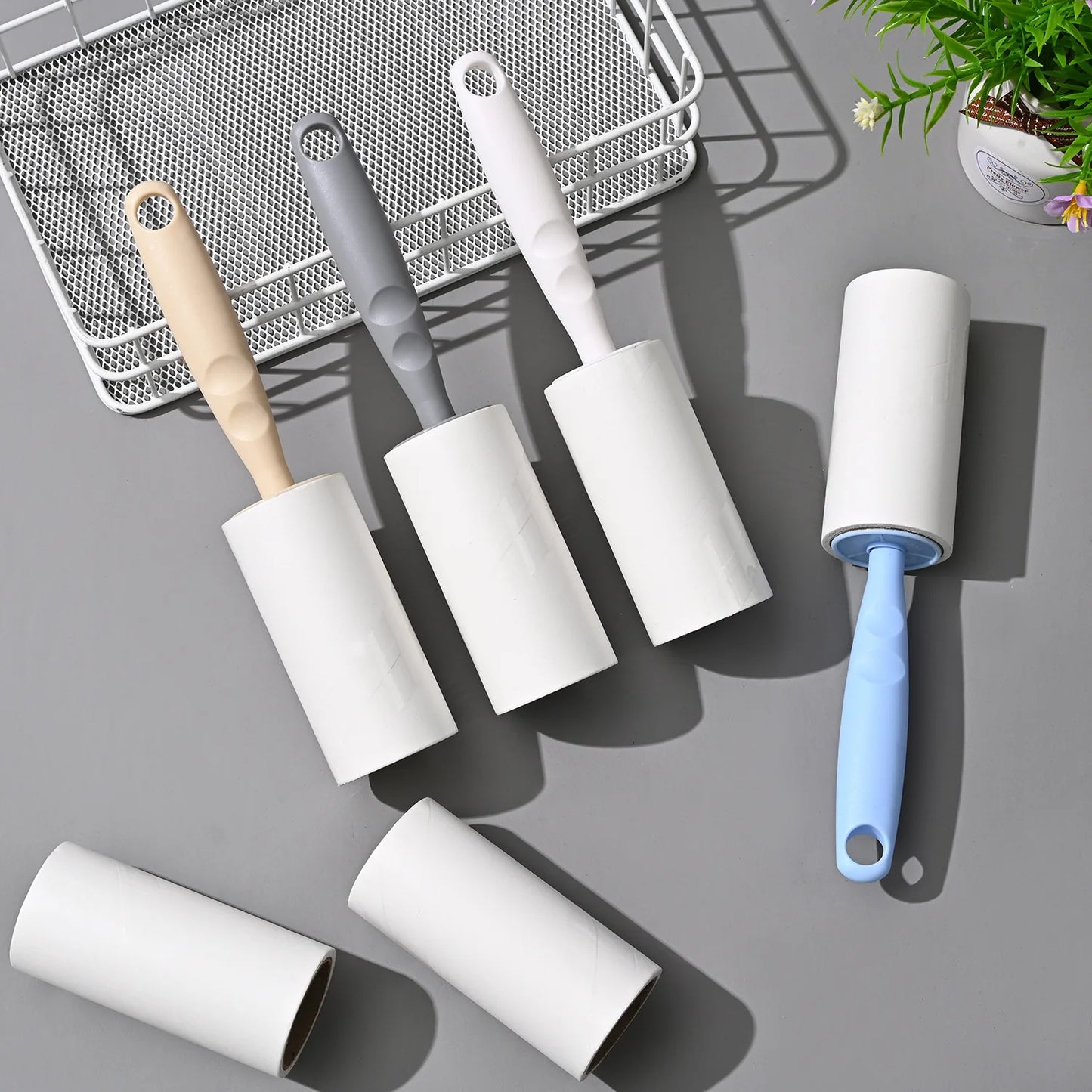 1PC Adhesive Tear Type Roller Dust Paper Portable Cloth-Removing Sticky Roller Brush Clothes Lint Remover Lint Rollers Brushes
