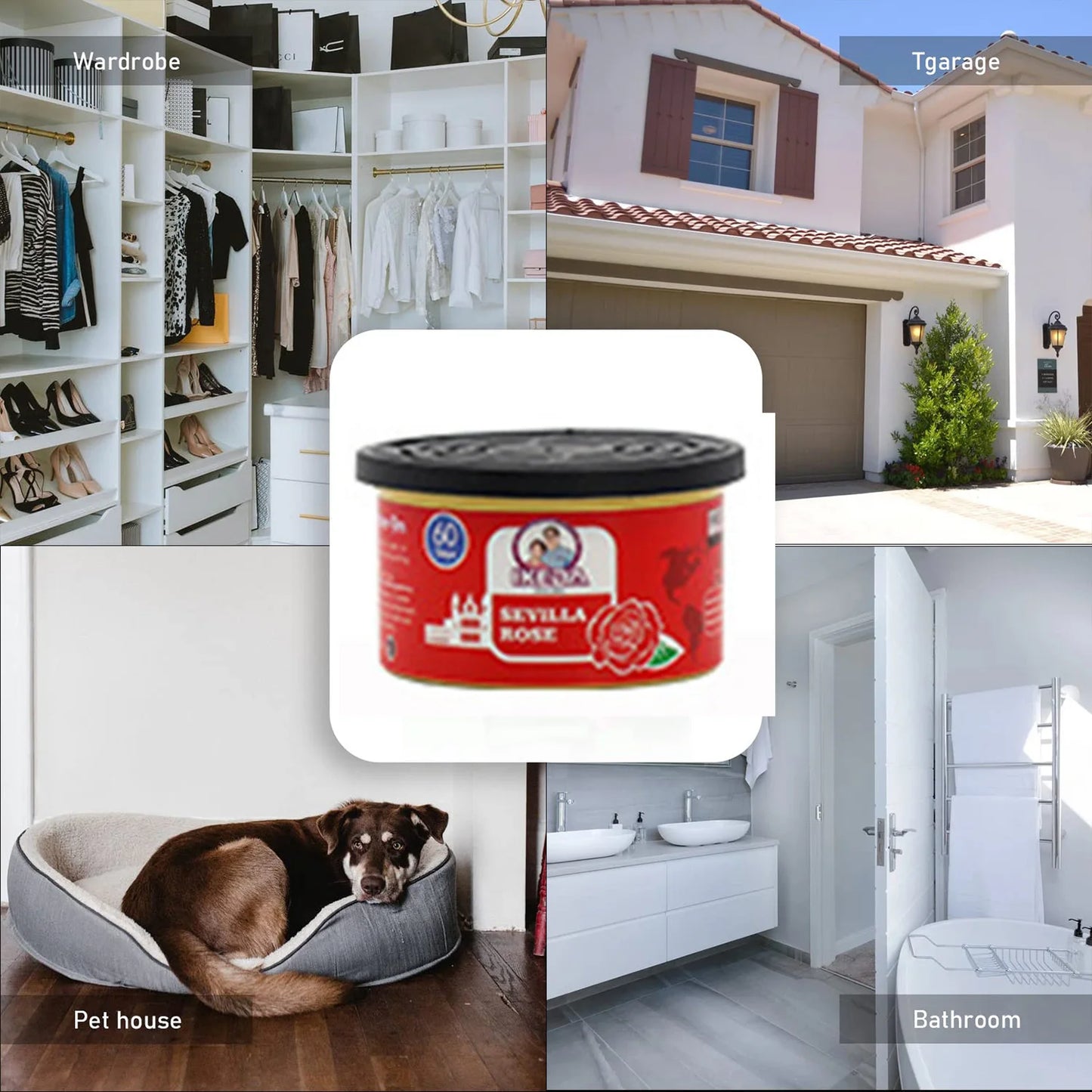 Car Air Freshener: 12 kinds Scent | Organic Cans | Odor Eliminator Essential | Long-Lasting | Strong Fragrance | For Home