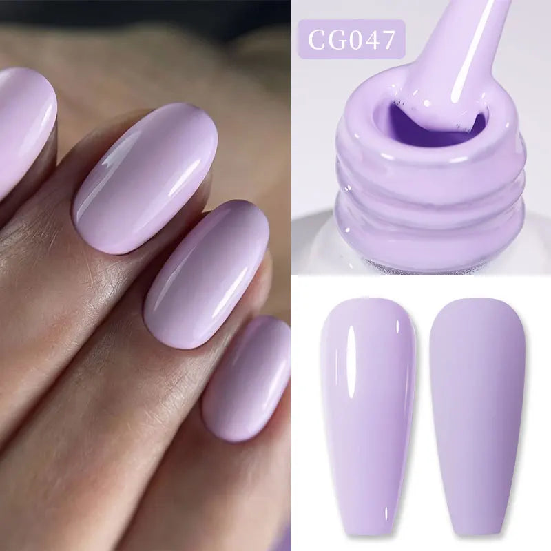 BORN PRETTY Jelly Nude Gel Nail Polish 10ml Light Pink Peach Translucent Color UV Light Cure Gel Varnish Nail Art DIY at Home