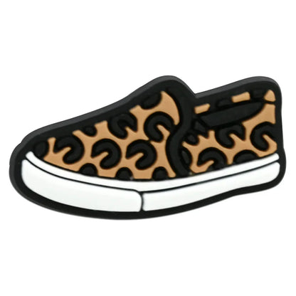 Leopard Print Shoe Charms for Crocs Pin Accessories Decoration Bracelet Wristband PVC Pin Women Party Gifts
