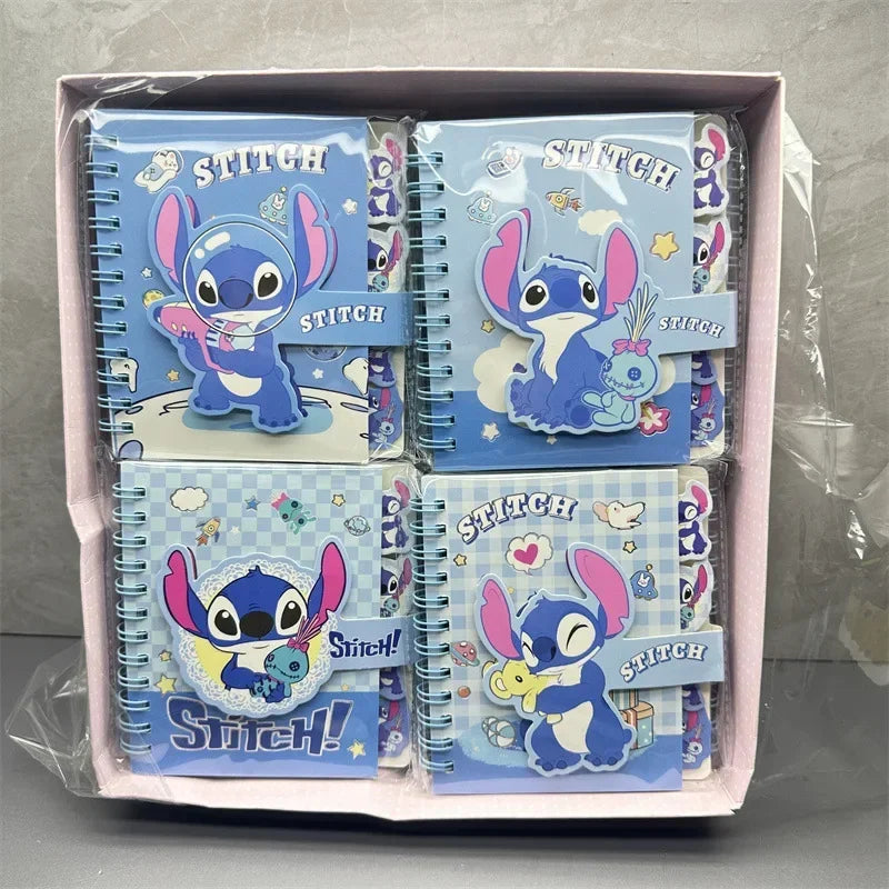 Stitch Notebook lovable Anime Cartoon School Supplies Portable Diary Fashion Office Supplies Coil Book Children  Gift