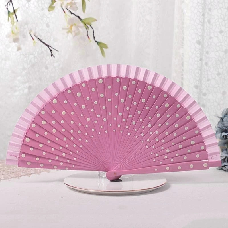 367A Flamenco Spanish Folding Hand Fan Fan for Dance Parties Wedding Decorations