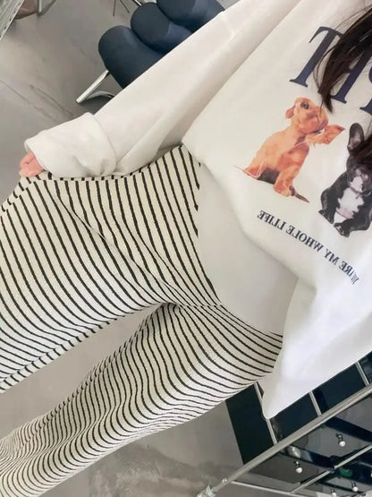 2025 Maternity Pants Home Clothes for Pregnant Women Leisure Belly Support Clothing Pregnancy Striped Trousers Woman Summer Kids