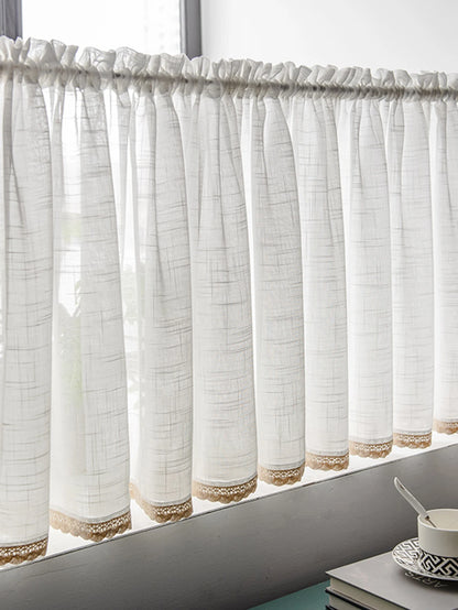 1pc Kitchen curtain no punch oil curtain half shade shade small short curtain door curtain half curtain 2024 new cloth style