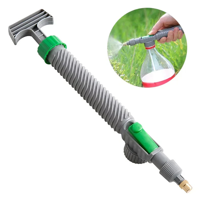 High Pressure Manual Sprayer Adjustable Nozzle Garden & Agriculture Multi-Purpose Ergonomic Tool for Drink Bottles