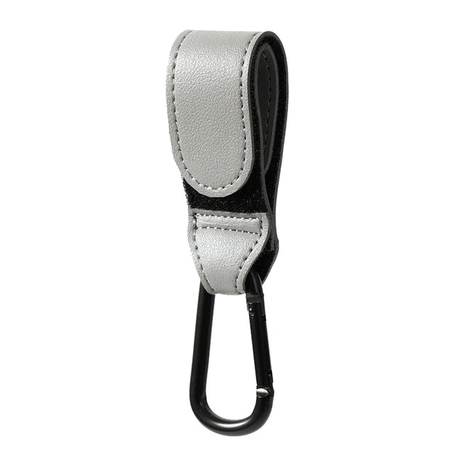 Baby Stroller Hook Fashion PU Leather Adjustable Pram Hook Cart Organizer Diaper Bag Hanger Children Boy Girl Travel Accessories