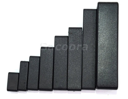 10pcs/pack Plastic Belt Loop Keeper Square Loop Leather Belt Buckle Harness Backpack Straps Black