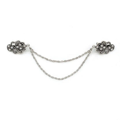 Clothing Accessories Retro Suit Brooch Grace Korean Gentleman Tassel Brooch Trend Fashion Suit Shirt Collar Chain For Men