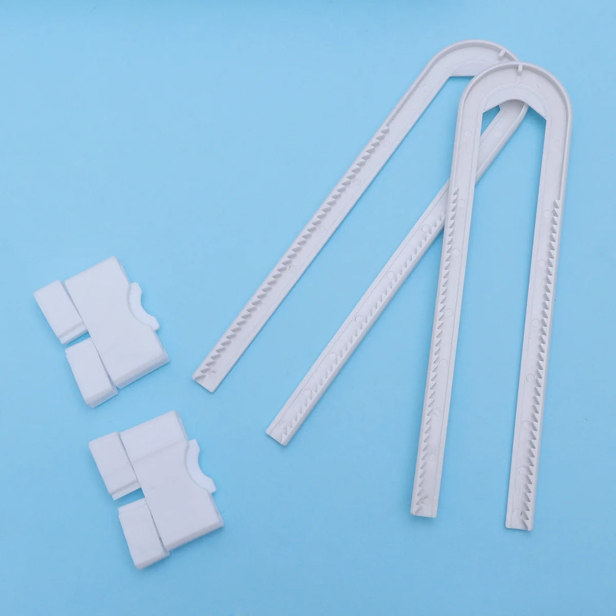 4 Pack Adjustable U Shaped Cabinet Locks Baby Safety No Tools Child Proof Closet Locks Sliding Doors Hardware Mushroom Knob D