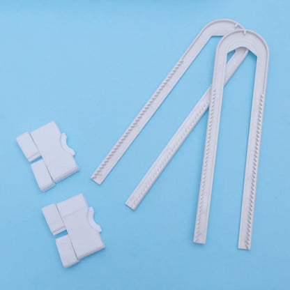 4 Pack Adjustable U Shaped Cabinet Locks Baby Safety No Tools Child Proof Closet Locks Sliding Doors Hardware Mushroom Knob D