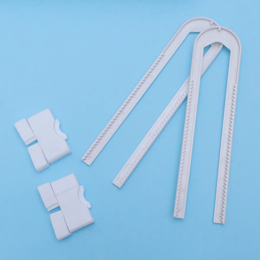 4 Pack Adjustable U Shaped Cabinet Locks Baby Safety No Tools Child Proof Closet Locks Sliding Doors Hardware Mushroom Knob D