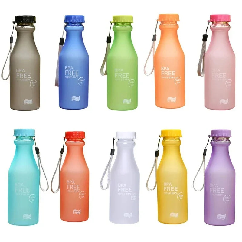 New 500ML Sport Water Bottle Anti-drop Hydro Flask for Children BPA-Free Leakproof Drinking Bottles Outdoor Travel Drinking Cups