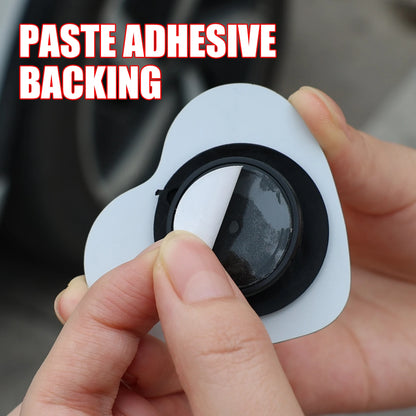 Car Frameless Blind Spots Mirror Cute Heart Shape Side Mirror Rearview Mirrors Auxiliary Accessories for Auto SUV Motorcycle