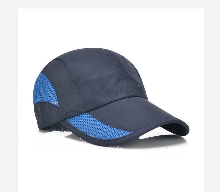 2024 New Men's Quick Drying Baseball Cap Korean Outdoor Sunscreen Visor Women's Athleisure Waterproof Mesh Cap