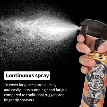 Retro Hairdressing Spray Bottle Refillable Bottles Continuous Mist Watering Can Portable Salon Barber Water Sprayer